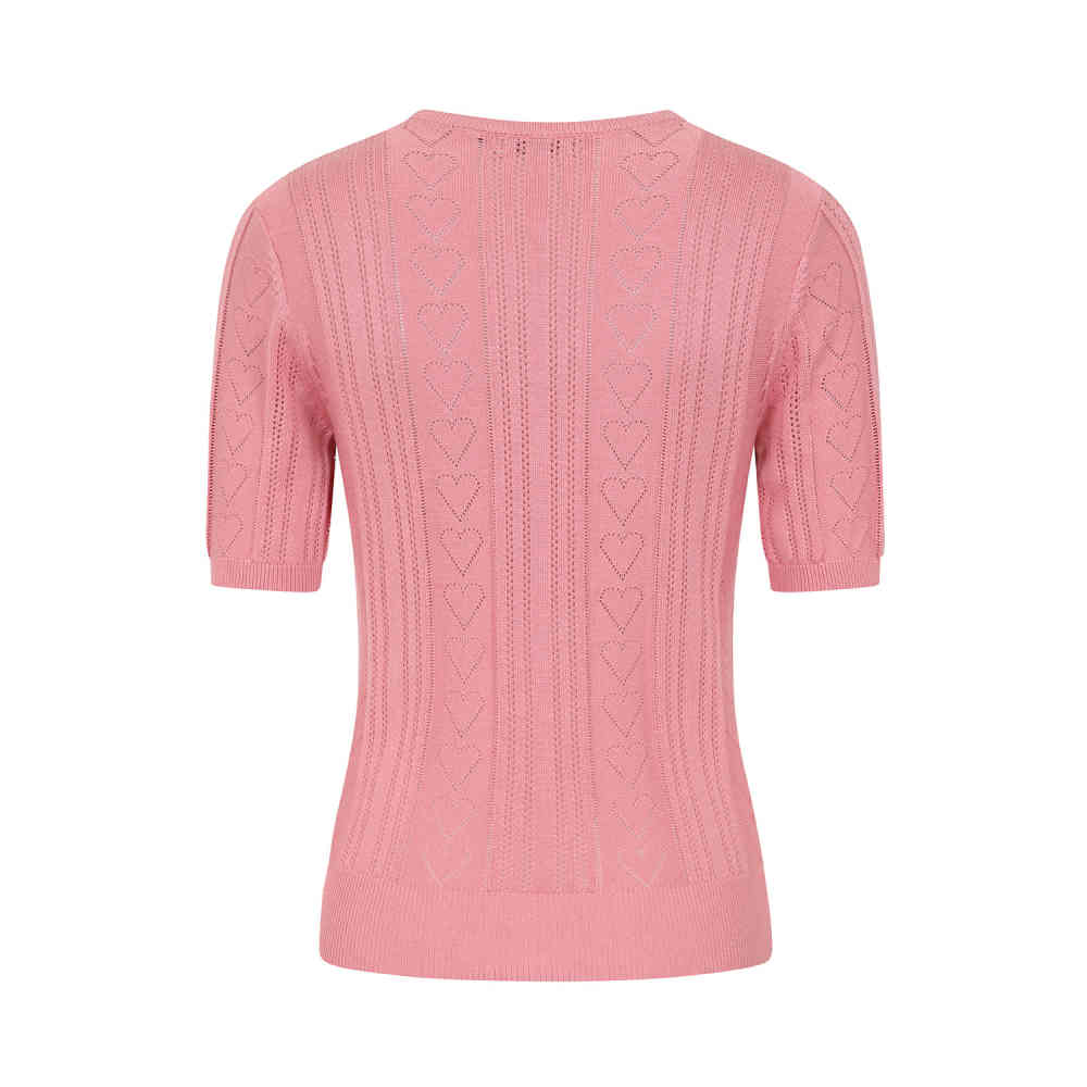 Banned - Ruby Heart Gebreide trui - Roze